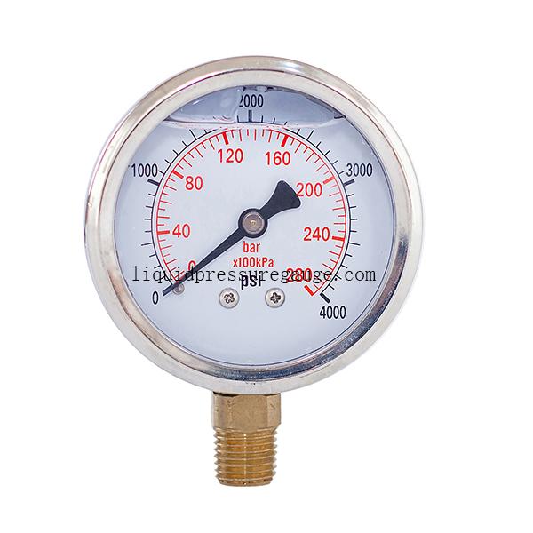 4000psi-2-5-inch-dial-dual-scale-liquid-filled-pressure-gauges