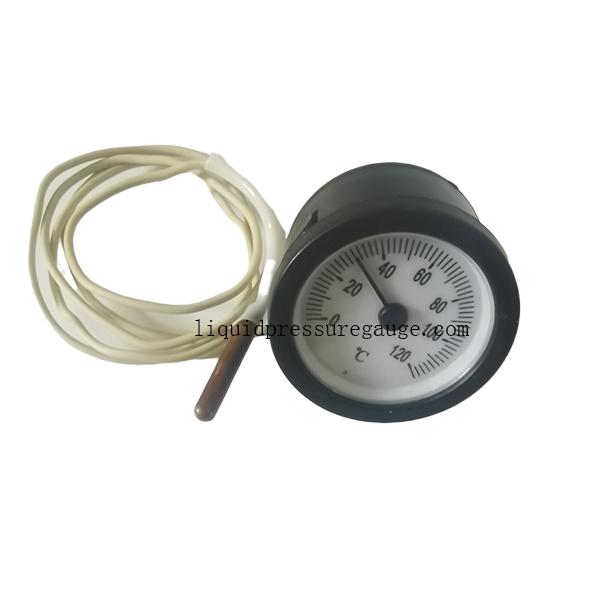 Plastic Case Capillary Tube 2'' 53mm 120C Capillary Temperature Gauge 1m