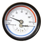 6 Bar 100MM 4 Inch Pressure Temperature Gauges 1/2 BSP Boiler Pressure Gauge