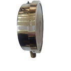 6" Liquid Pressure Gauge,zero adjustable pointer,0-350 psi,lower mount, 1/2 NPT, stainless steel case and brass internal