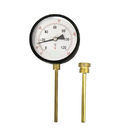 Bimetal Dial 100C 2'' 50MM Bimetallic Coil Thermometer 1/2 BSPT Thread