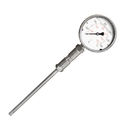 Stainless Steel 100MM 4'' 650C Glycerine Filled Metal Stem Thermometer 1/2 NPT