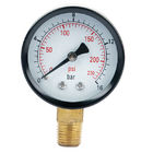 16 Bar 3'' 75MM Oxygen Pressure Meter 1/4 NPT Manometer Vacuum Gauge