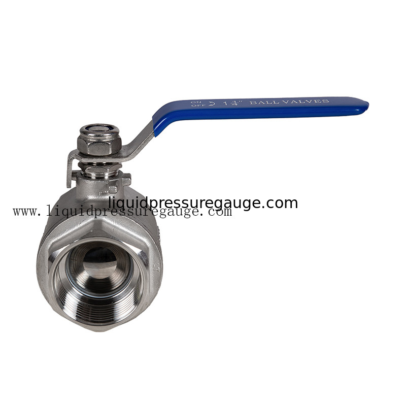 Stainless Steel Instrument Manifold Ball Valve 2 PC 1/4 Inch Female To Female