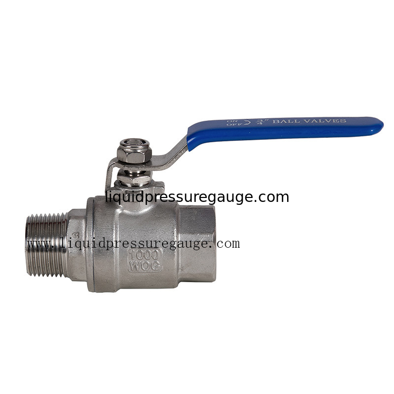 Industry 2 PC 3/4 Inch Ball Valve In Pipe System Working Pressure 1000 Psi