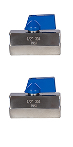 Stainless steel mini ball valve NPT or BSP ,female to female,shut off valve
