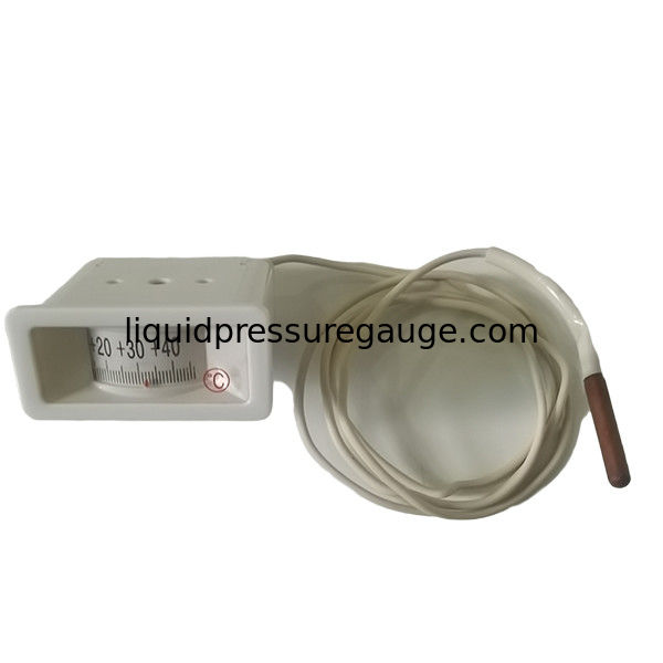 Plastic Lens Capillary Tube 62mmx28mm 40C Rectangle Capillary Temperature Gauge