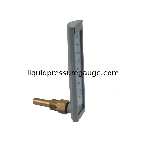 1/4" BSP 110mm Blue Liquid Industrial Glass Thermometer 40C
