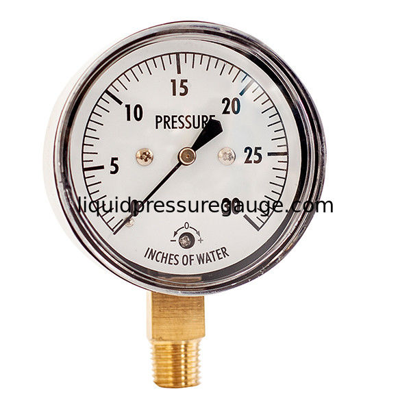 Mbar Vacuum 4 Inch SS Case 30 IWC Capsule Pressure Gauge 1/8 BSP