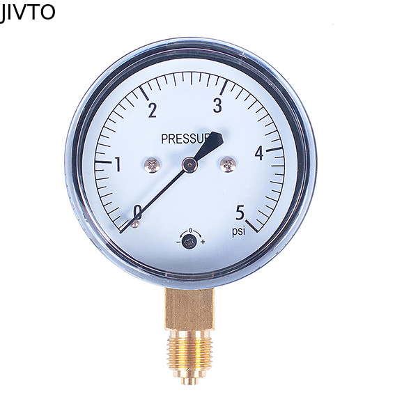 Low Pressure Vacuum 100MM 4in 5 Psi Low Pressure Gauge 1/8 BSPT