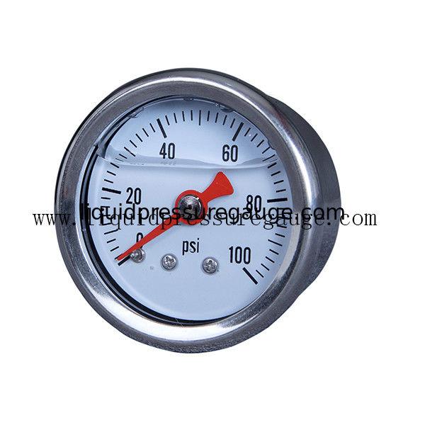 100psi Fuel Liquid Filled Pressure Gauges 40mm For Automative Replacement